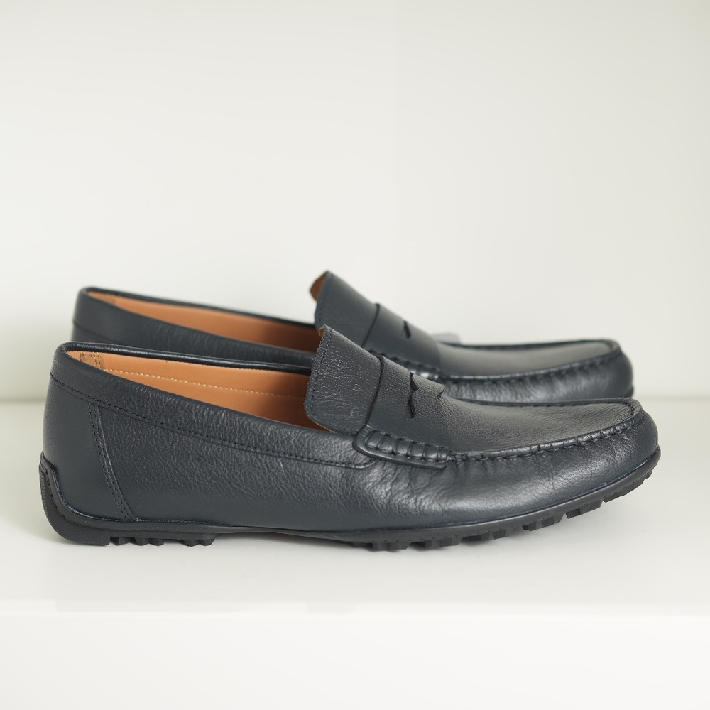 Geox Mens KOSMOPOLIS Wet Grip Dark Blue Navy Loafer Moccasins Shoes US 11 EU 44